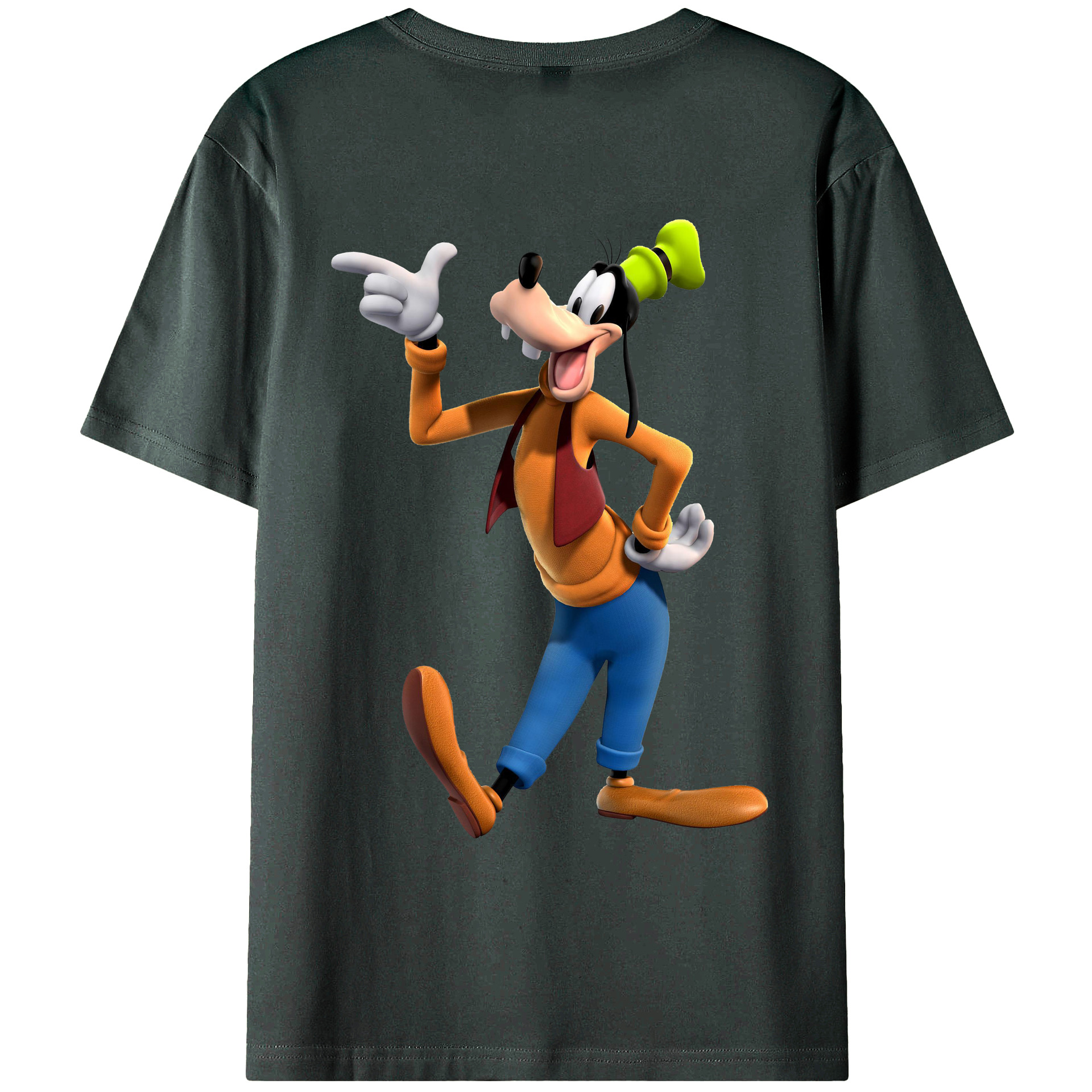 （画像用） ミッキーマウス Mickey Mouse 綿100％ メンズ半袖Tシャツ（バックプリント） 通気性